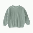 thumbnail image 2 of Godom Toddler Baby Girl Boy Oversized Sweater Long Sleeve Crewneck Sweatshirt Warm Fall Winter Knit Pullover Tops, 2 of 7