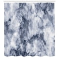 thumbnail image 3 of Ambesonne Marble Print Shower Curtain, Cloudy, 69"Wx70"L, Cadet Blue Dust, 3 of 3