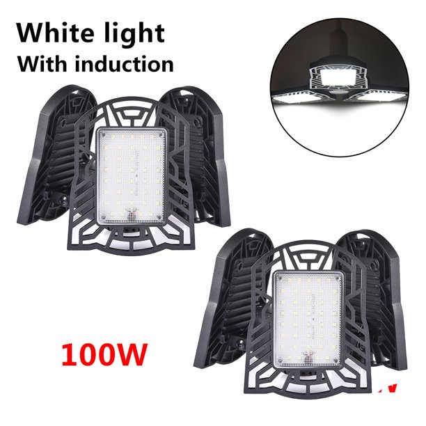 Motion Activated Light,100w E26/E27 Deformable Led Garage lights,Lamp