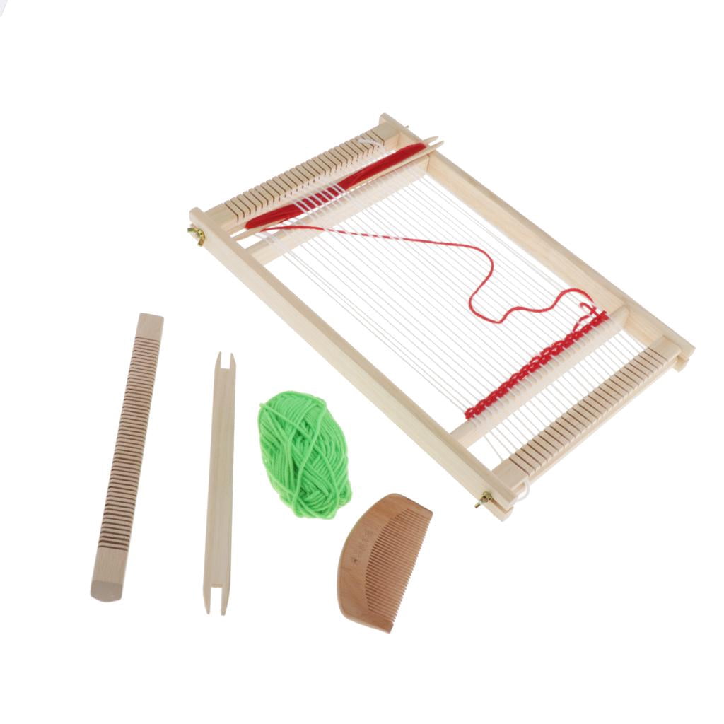 Weaving Loom Tapestry Weaving Loom for Tapestry Wall Art Weaving Large 15.55'' .92'' Wooden Weaving DIY Handcarft for Kids/Adults