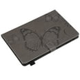 thumbnail image 6 of Galaxy Tab S4 10.5-inch 2018 SM-T830/T835 Case,Allytech Embossed with Butterfly Series Folio Stand Wallet Case with Cards/Cash Holder for Samsung Galaxy Tab S4 10.5-inch 2018 Release Tablet, Gray, 6 of 7