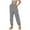 Grey, variant on Women's Casual Drawstring Utility Joggers Pocket Trousers Comfortable Long Length Everyday Wear Bottoms Blue S