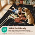 thumbnail image 4 of Design&I 4'x6' Washable Area Rug Snag-Free Skid-Resistant Medium Black Orange Mystical Night and Nature Motifs Enchanting Celestial with Gothic for Home Office, Under Desk, 4 of 7