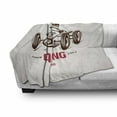 thumbnail image 3 of Cars Soft Flannel Fleece Throw Blanket, Retro Style Race Car Emblem Formula Automobile Speed Competition, Cozy Plush for Indoor and Outdoor Use, 60" x 80", Brown White, by Ambesonne, 3 of 6