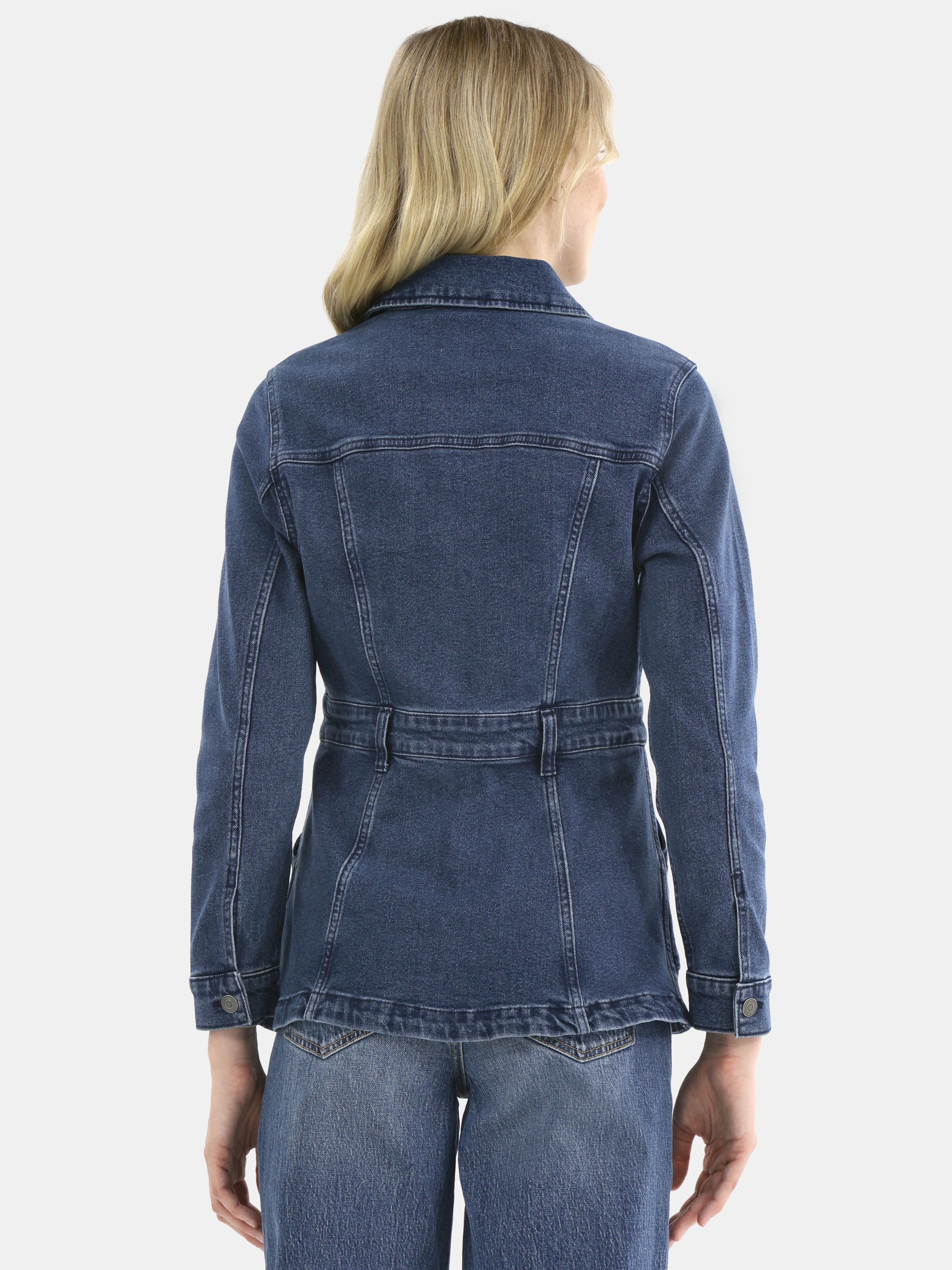 Time and Tru Women's Denim Utility Jacket, Sizes XS-XXXL