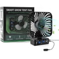 thumbnail image 7 of Grow Tent Fan 6", LCD Display with Sensor, Adjustable Temp & Humidity Control, 4-Speed, 90° Oscillating Fan, Strong Airflow for Indoor Growing, Mushroom Box, Desk Use, 7 of 7