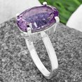 thumbnail image 4 of Natural Amethyst Concave - Brazil 925 Sterling Silver Ring s.8 Jewelry DGR1113_A_8 R-1019, 4 of 7