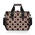 thumbnail image 7 of FORMRS Insulated Cooler Bag 24 Cans Capacity Soft Leakproof Lunch Box with Side Pockets, Checkered Stars Pattern, 7 of 7