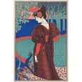 thumbnail image 3 of Louis Rhead 13x18 Black Modern Framed Museum Art Print Titled - Woman with Peacocks (La Femme Au Paon) (ca. 1897), 3 of 5