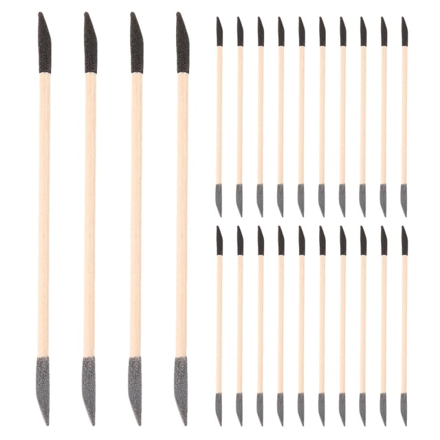 HAMPPLIES 40Pcs Double Ended Nail Care Tools with Sanding Sticks for Precise Manicure and Cuticle Pushing