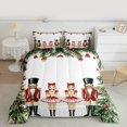 thumbnail image 2 of jejeloiu Chic Christmas Tree Bedding Comforter Set,Red Breey Twin Comforter Sets,Christmas Nutcraker Soldier Bedding Set For Teens,Ultra Soft Home Decor Reversible,2pcs, 2 of 8