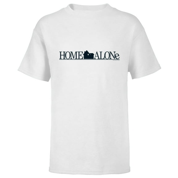 Home Alone Official Movie Logo - Short Sleeve T-Shirt for Kids - Customized-White