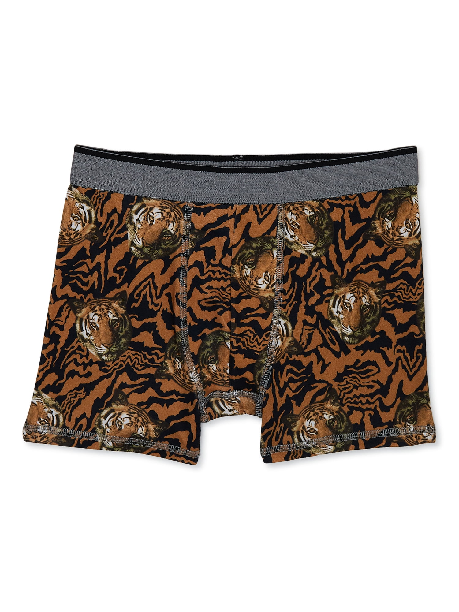 Wonder Nation Boys Boxer Brief Tiger Underwear, 3-Pack, Sizes S-XL