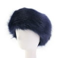thumbnail image 4 of Minnieouse Manténgase a la moda y abrigado con una diadema de piel ligera para mujer Diadema de piel sintética Accesorio para el cabello gris, 4 of 6