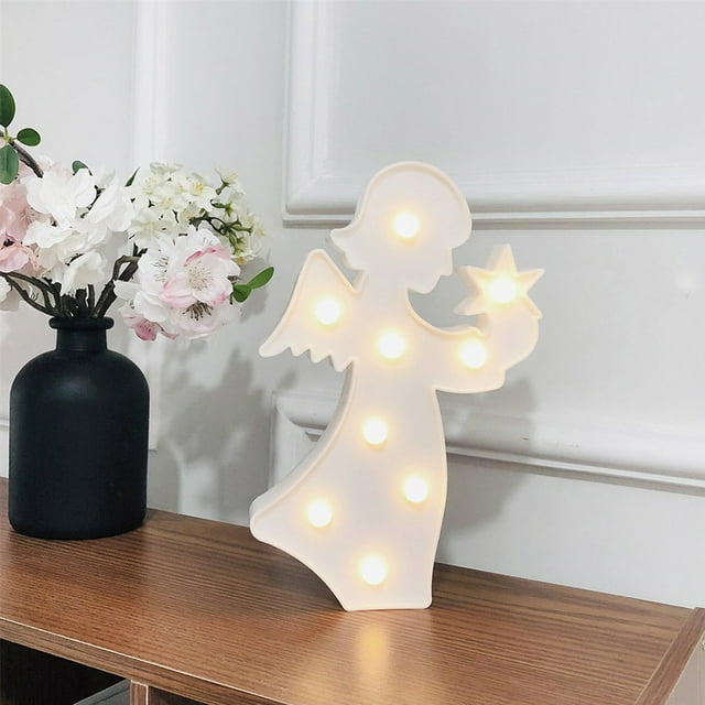 Lámpara de noche LED Jadeshay luz decorativa de hada ángel