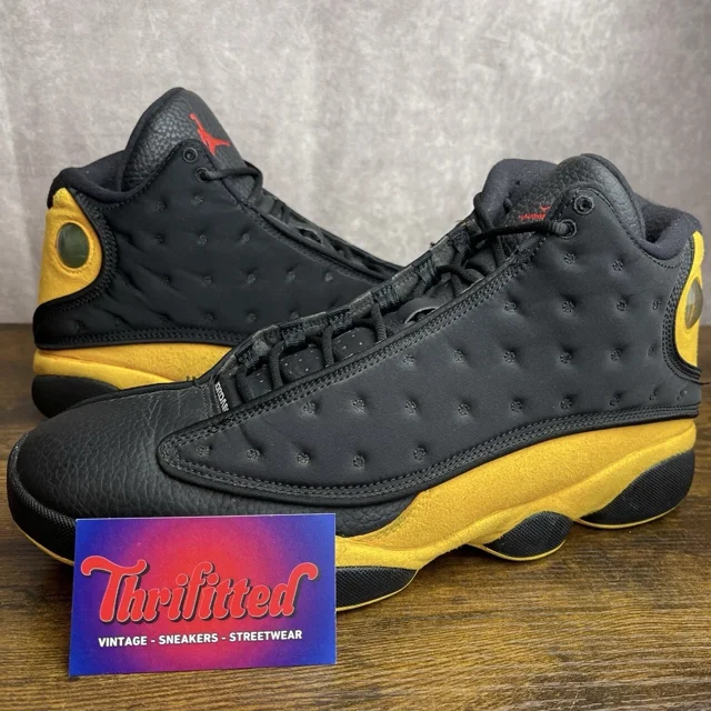 Ni - ke Air Jordan 13 Retro B-Grade Melo Class of 2002 Size 12 414571-035 Black Yellow