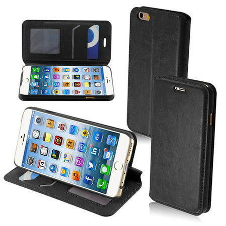 iPhone 6 6S Case, by Insten Leather Flip Wallet Case with Photo Frame & ID Credit Card Slot & Stand for Apple iPhone 6 6S
