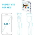 thumbnail image 7 of Toddler Fork and Spoon, 6pcs Toddler Utensils Kids Silverware (Excavator), 7 of 7