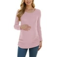thumbnail image 3 of Women's Maternity Tops Sweaters Long Sleeve Knit Pregnancy Shirts Clothes, 3 of 6