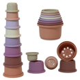 thumbnail image 1 of Vasos apilables Tiny Tinker Juego de apilamiento de vasos educativos de juguete para bebés Vasos apilables de 8 piezas con número Vasos anidados de arcoíris para bebés de 6 a 12 meses Vasos apilables, 1 of 5