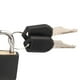 thumbnail image 2 of Mini candado con combinación de 2 llaves para guardar diarios y equipaje. Negro, 2 of 9