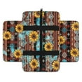 thumbnail image 2 of Renewold American Tribal Sunflower Brown Car Center Console Cover Soft Non-slip Armrest Cover Lid for Car Side Storage Box with 4 Storage Bags Car Interior Decor Accessories for Women Men, 2 of 9