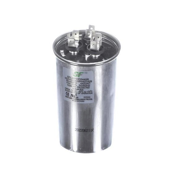 Trane SFCAP50D5440R Round Run Capacitor - 50 Plus 5MFD & 370-440V