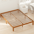 thumbnail image 2 of MAYEERTY Queen Wood Bed Frame - Natural Pine, Support Slats, Mattress Foundation​, 2 of 9