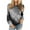 Gray, variant on Utoimkio Long Sleeve Shirts for Women Plus Size Casual Floral Print Crewneck Loose Fit Pullover Shirts Tops for Women