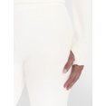 thumbnail image 4 of ClimateRight by Cuddl Duds Stretch Fleece Women's Natural Rise Base Layer Legging, Sizes XS to 4X, 4 of 5