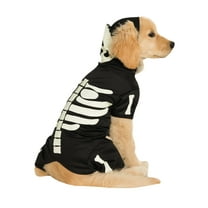 Rubie's Pet Costume, Medium, Glow in The Dark Skeleton Hoodie