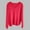 Red, variant on Zylanna Women's Pullover Sweaters, Long Sleeve Solid Color Fashionable V-Neck Casual Tops for Women Red