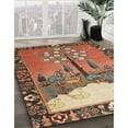 thumbnail image 2 of Ahgly Company Indoor Rectangle Traditional Brown Red Animal Area Rugs, 2' x 3', 2 of 6