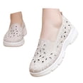 thumbnail image 3 of Ludearly Women's Orthopedic Shoes Woven Wide Arch Support Slip-On Orthowalk Sneakers Casual Breathable Soft Anti-Skid Sports Footwear 6.5&Beige#07, 3 of 8