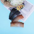 thumbnail image 2 of 4pcs Simple Hair Combs Plastic Hair Combs Inserted Comb Hair Accessories for Women Girls (Black Combs and Coffee Combs 2pcs/Each), 2 of 3