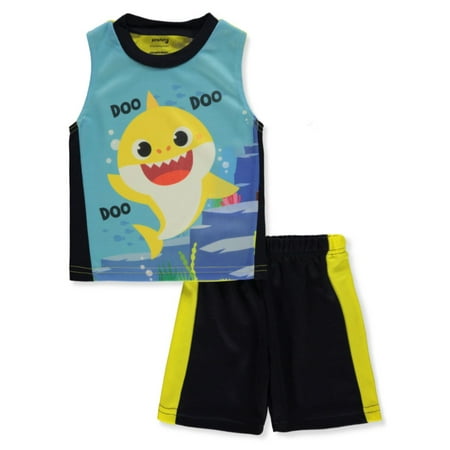 

Baby Shark Baby Boys 2-Piece Shorts Set Outfit - yellow multi 18 months (Infant)