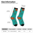 thumbnail image 4 of Goofa Colorful Crab Printed Men's Crew Socks, Soft Durable Breathable Moisture-Wicking with Odor Control Cotton socks, 4 of 9