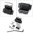 thumbnail image 6 of Yuan 1 Set GA505 6 String Metal Saddle Bridge Strain Plate Bridge for Musical Instrument Replacement Guitar Double Locking Tremolo System Right Handed (Black), 6 of 8