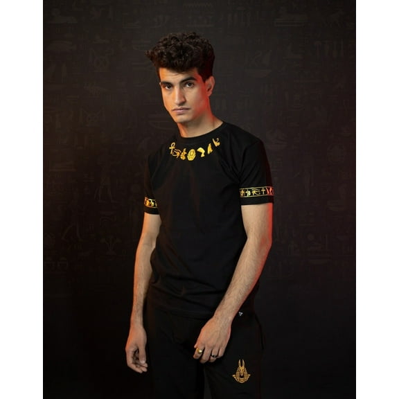 Pharaoh Shirt Ancient Egypt T-Shirt Graphic, Egyptian cotton Materials: Egyptian cotton, Size: L, Color: Black