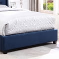 thumbnail image 3 of Roundhill Furniture Nantarre Velvet Upholstered Wingback King Bed in Blue, 3 of 8