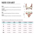 thumbnail image 4 of Kdxio Tomatoes Print Women's 2 Piece High Waisted Wrap Spaghetti Strap Summer Swimsuit Bikini Set-Medium, 4 of 7