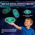 thumbnail image 3 of Mini Hand Drone for Kids Adults, 360° Drone Mini Helicopter RC UFO Flying Toy With Colorful light strip, Hand Operated Sensory Flying Drone UFO Toy for Boys Girls, Green, 3 of 8