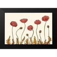 thumbnail image 2 of Iafrate, Sandra 18x13 Black Modern Framed Museum Art Print Titled - Coral Poppy Display II, 2 of 5