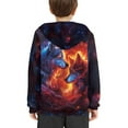 thumbnail image 4 of DISNIMO Galaxy Wolf Hoodies for Boys 8-10 Kids Hooded Sweatshirts Boys Sports Hoodie Pullover Hoodie Girls Long Sleeve Hoodies Pullover Boys Fall Hoodie for Children Hoodie with Pockets Kids, 4 of 7