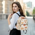 thumbnail image 6 of FORMRS Mini Backpack Purse for Women Quilted Travel Daypack Casual Shoulder Bag, Beige Autumn Leaves, 6 of 7