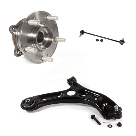 Transit Auto Front Right Hub Bearing Assembly Suspension Lower Control Arm with Ball Joint and Sway Bar Stabilizer Link Kit for Car Hyundai Sonata Kia Optima K7T-101434
