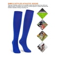 thumbnail image 4 of Luxtrada Multi-Sport Athletic Compression Socks for Baseball, Softball, Football (Navy), 4 of 9
