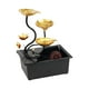 thumbnail image 1 of Mini adorno de fuente de mesa de agua que fluye USB con luz LED de colores Bomba automática Decoración decorativa para el hogar y la, 1 of 9