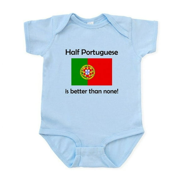 CafePress - Half Portuguese Body Suit - Baby Light Bodysuit, Size Newborn - 24 Months