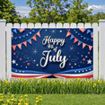 thumbnail image 5 of Patriotic Design Happy 4th of July Banner Decorative Pattern Stars and Stripes Celebration Flag for Independence Day Party Outdoor Event Home Decor, 5 of 8